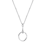 acier pendentif cercle et oxydes - Olyci Bijoux