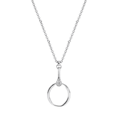 acier pendentif cercle et oxydes - Olyci Bijoux