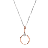 acier pendentif cercle et oxydes - Olyci Bijoux