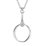 acier pendentif cercle et oxydes - Olyci Bijoux