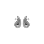 Boucles d'oreilles tige acier grande goutte - Olyci Bijoux