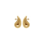 Boucles d'oreilles tige acier grande goutte - Olyci Bijoux