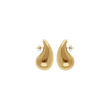 Boucles d'oreilles tige acier grande goutte - Olyci Bijoux