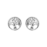 Boucles d'oreilles tige argent arbre de vie ajoure - Olyci Bijoux