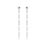 Boucles d'oreilles tige argent rhodié perles résine blanche - Olyci Bijoux