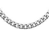 Collier acier maille gourmette