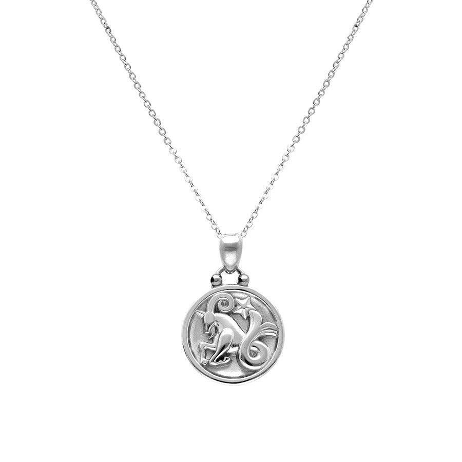 Collier acier zodiaque capricorne recto verso constellation - Olyci Bijoux