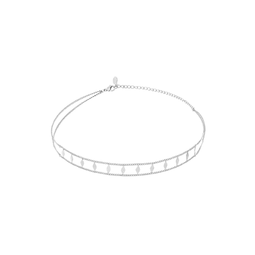 Collier ras de cou acier - Olyci Bijoux